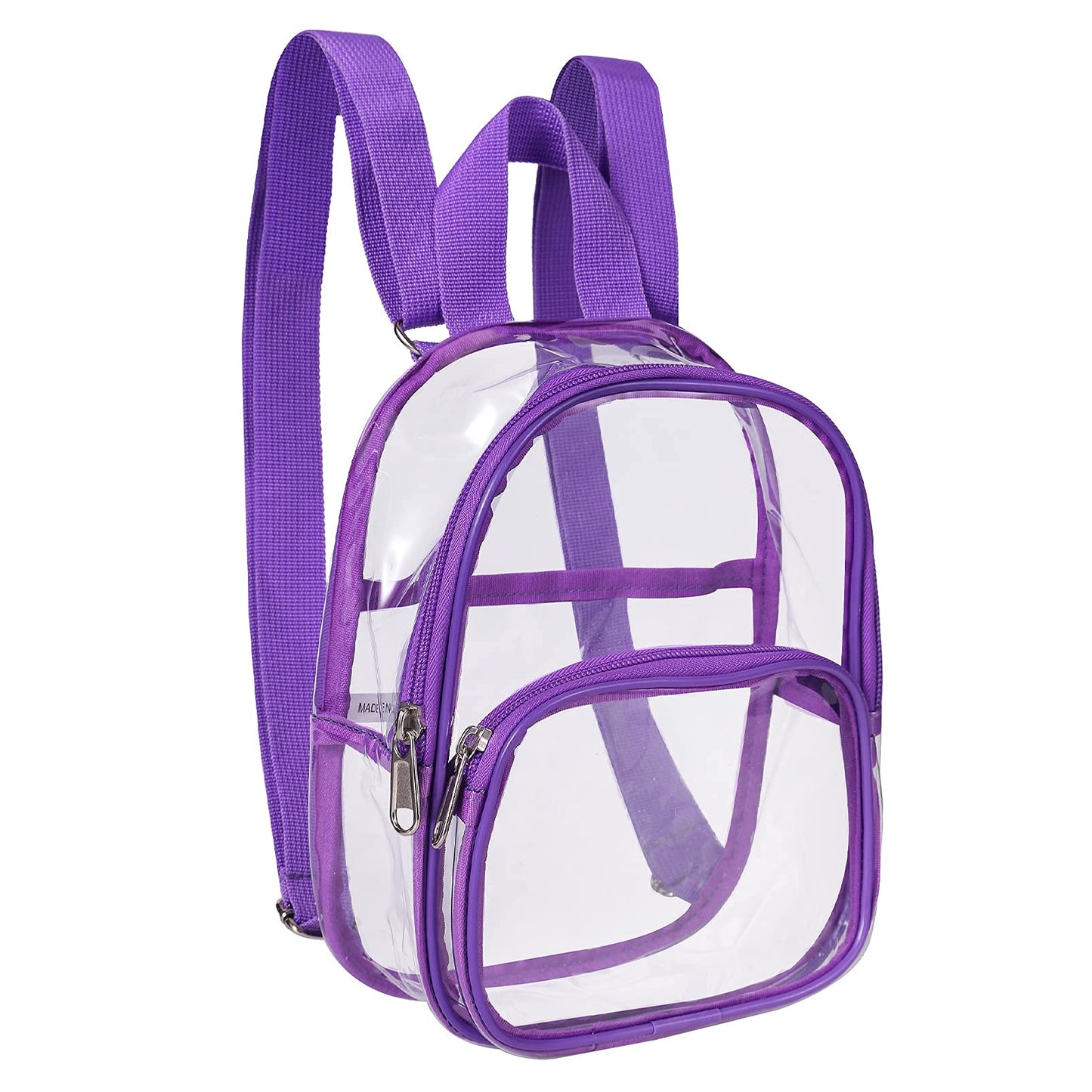 USPECLARE Clear Mini Backpack Stadium Approved for Little Boys & Girls, Transparent Backpack for Concert, Festival, Sport Events