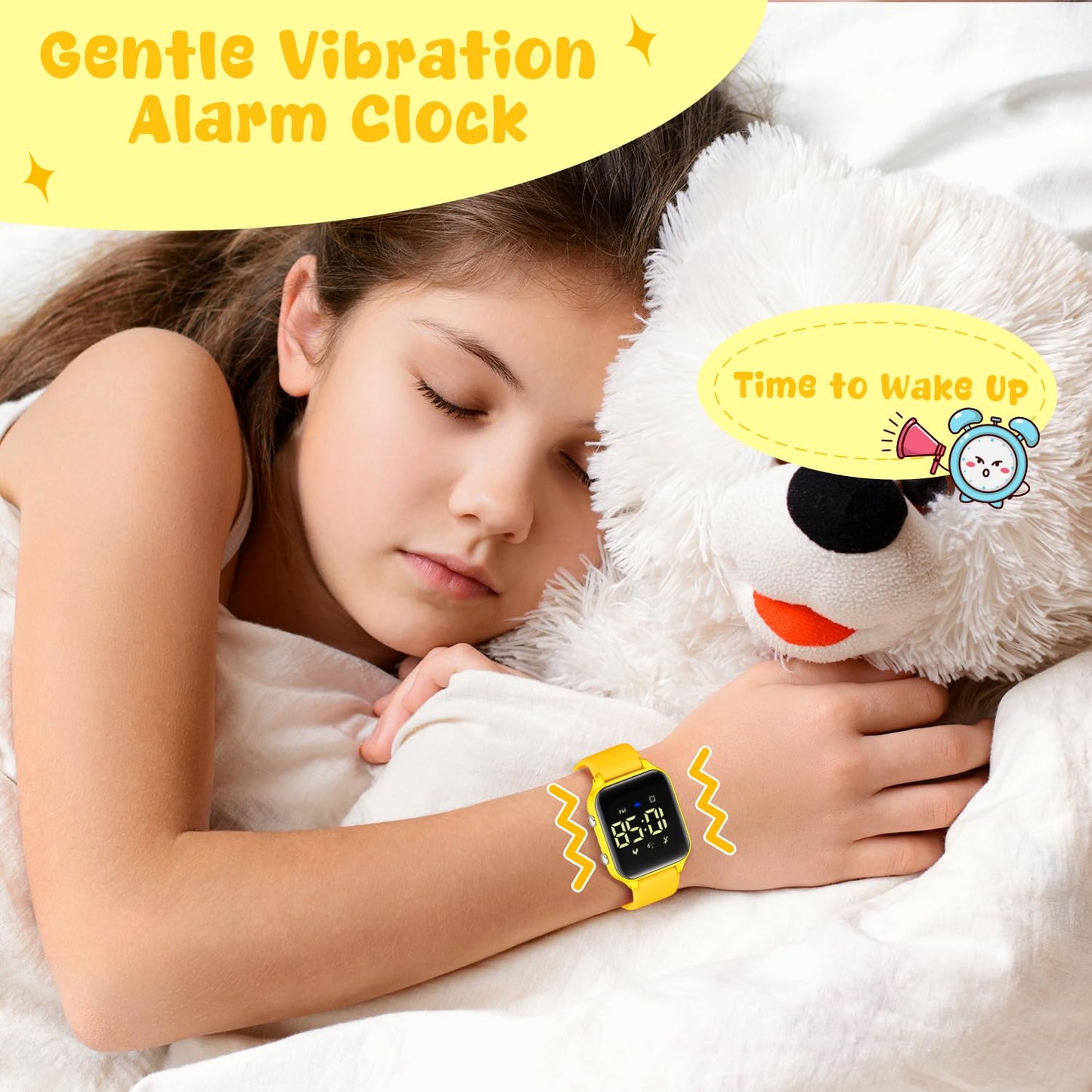 Timever Kids Digital Watches for Boys Girls, Sports Watch with Fitness Tracker, Pedometer, Alarm Clocks, Stopwatch, No App Needed Waterproof Kids Watch, Gift for Teens Student Girls Boys Ages 5-14