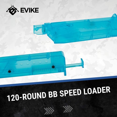 Evike Airsoft - 6mmProShop 120rd Airsoft Universal BB Speed Loader (Color: Small ~120rds / Blue)