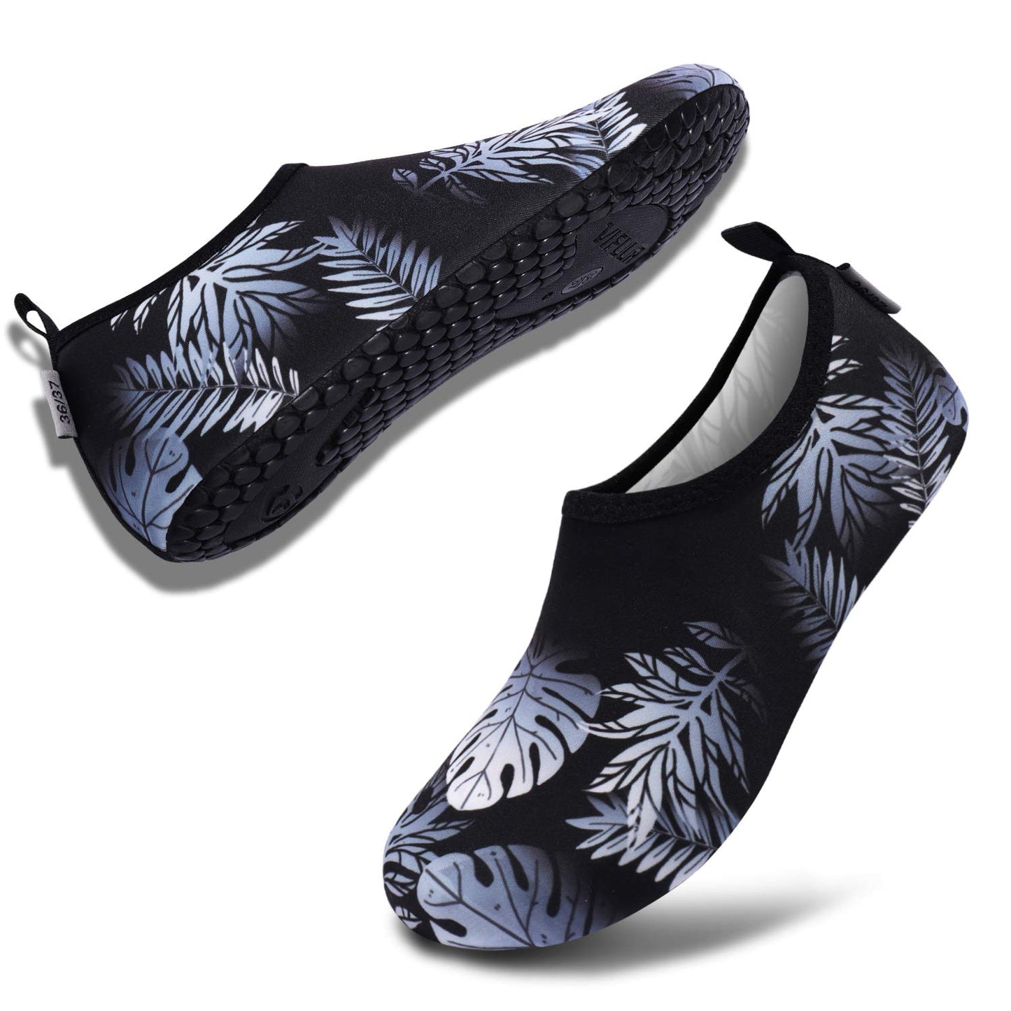 VIFUUR Water Sports Unisex Shoes Black/Leaf - 7.5-8.5 W US / 6-7 M US (38-39)