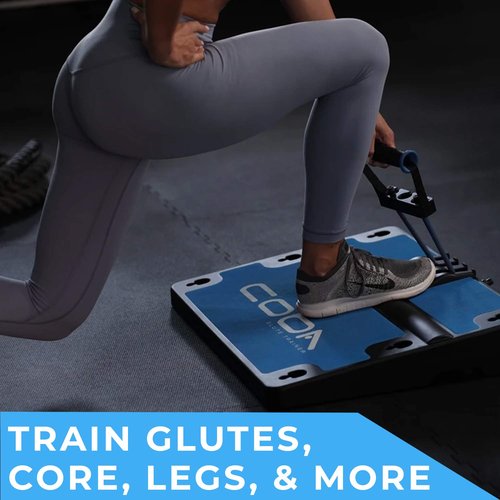 COBA Board Glute Trainer - Home Workout System, Core, Booty & Glute Exercise Machine, Portable Home Gym Full Body Booty Band Trainer with Free Videos