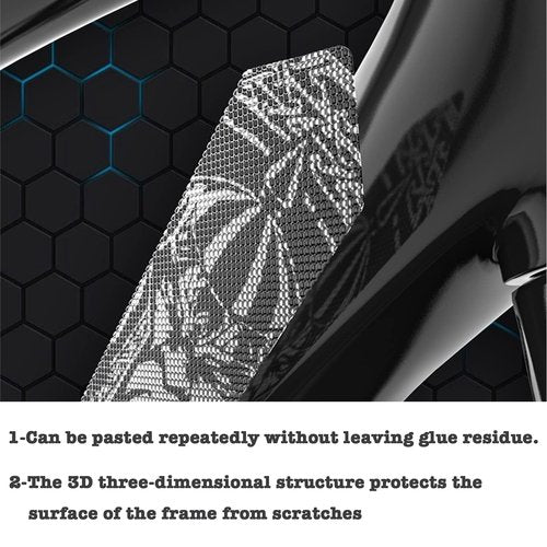 ENLEE Mountain Bike Frame Protector- Do Great at Protecting Your Bicycle Frame (Translucent/Warrior)