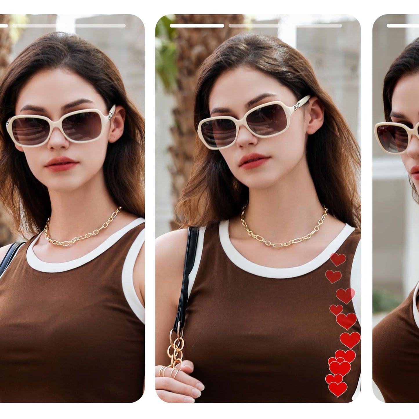 FEISEDY Vintage Square Polarized Sunglasses for Women UV400 Travel Driving Fashion Arcuate Sunglasses B2526
