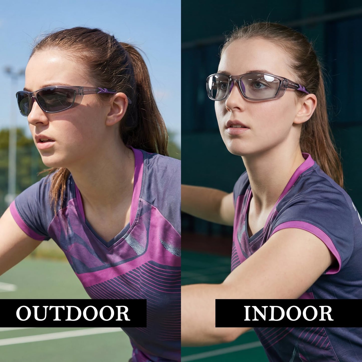Myiaur Polarized Running Sunglasses for Men Women, UV400 Photochromic Sun Glasses Ideal for Sports Driving Cycling Fishing