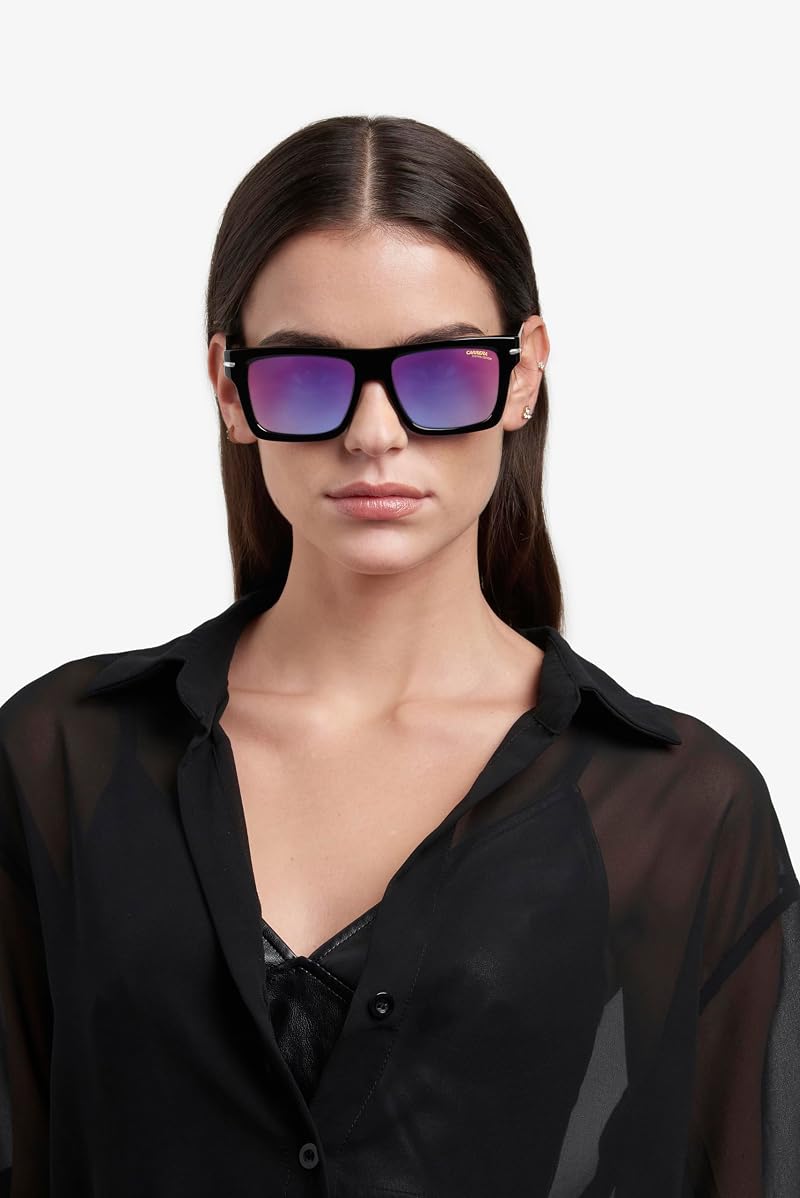 Carrera Unisex Sunglasses – Festival Edition Black/Blue Shaded Red+Blue Shaded Red