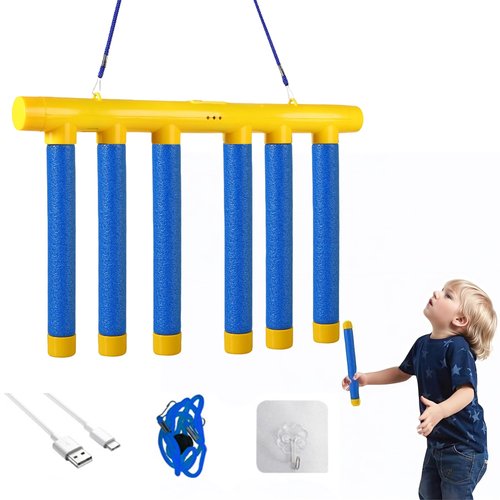 qczoyp Reflex Challenge Game : Reflex Test Game Falling Sticks, Hand Eye Coordination Reaction Time Training, Reflex Training Drop Sticks, Catching Sticks Game Test Your Reflexes Game (Blue)