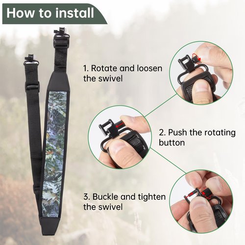 Crossbow Sling Compatible with Barnett,Adjustable Neoprene Crossbow Sling Compatible with Tenpoint,Crossbow Accessories Compatible with Ravin to Reduces Slipping, Sliding and Bouncing