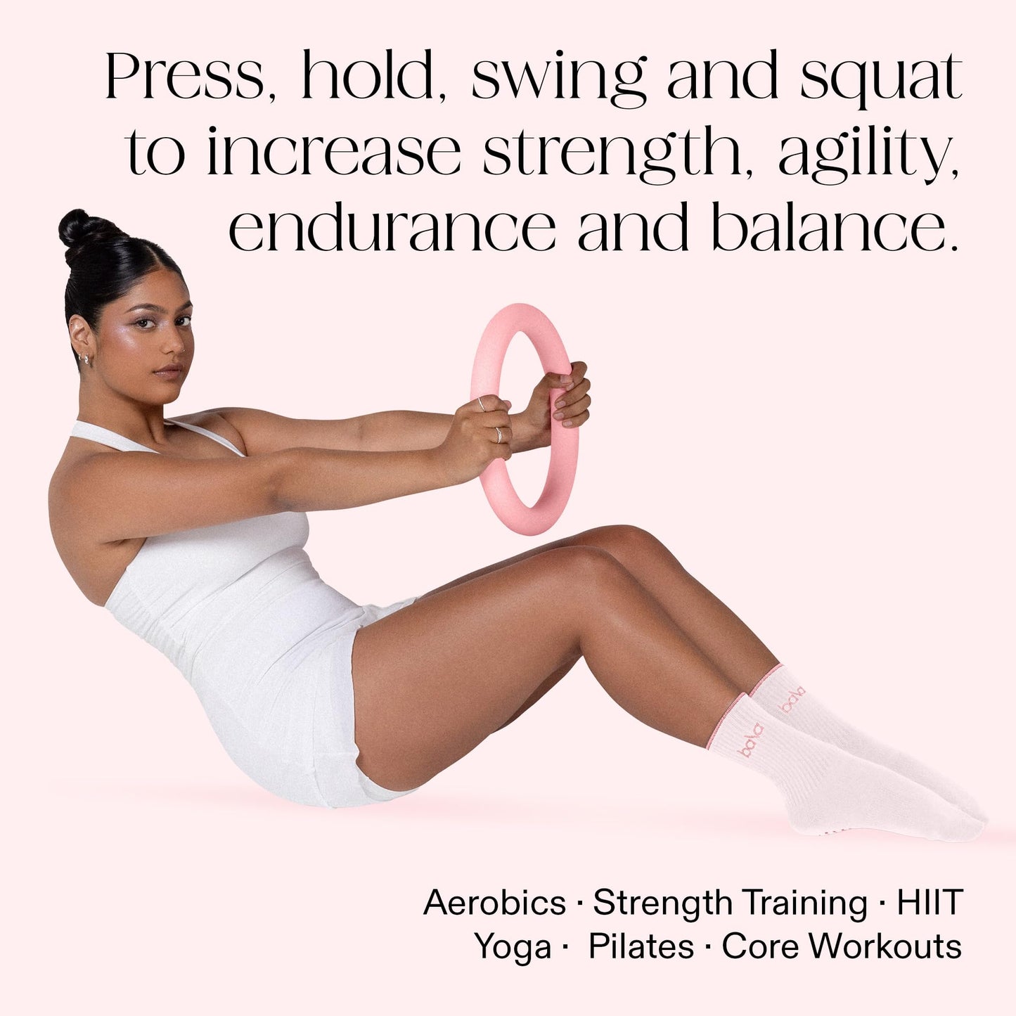 Bala Power Ring, 2-in-1 Kettlebell & Dumbbell, 1lb (Sage) - Full Body Home Gym Workout Equipment for Strength Training, HIIT, Pilates, & Aerobics Exercises - Fitness Equipment for Working Out
