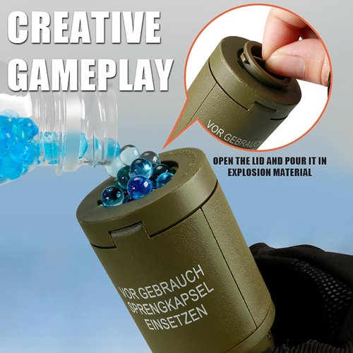 Zhongren M24 CS Hand Grenades Toys Battle Games for Tactcial Airsoft Paintball Role Play or Movie Prop (Green)
