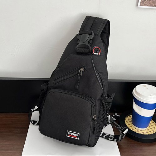 Convertible Crossbody Bags for Women,Sling Chest Shoulder Bag Backpack Daypack Fanny Pack for Outdoors Hiking Traveling Casual Lightweight Camping Essentials for Women Men,Black