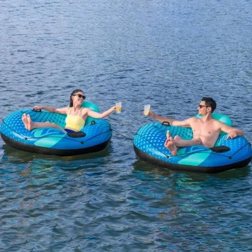 Sports Rapid Rider Ultra River Tube, 2-Pack, 1 Repair Patch, Plus a Microfiber Towel