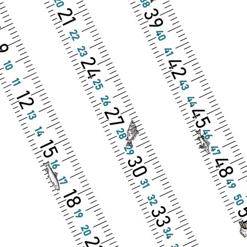 51 Inch Fish Measuring Tape Sticker for Boat 3Pcs Waterproof Self Adhesive Fishing Ruler for Boat Fishing Rod Kayak Accessories Cooler Workbench (White Ruler)
