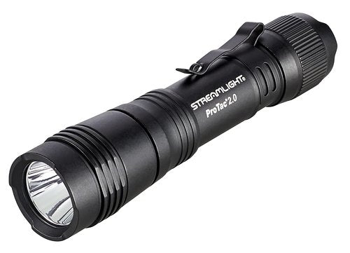 Streamlight 89000 ProTac 2.0 2000-Lumen 17300 Candela Rechargeable Tactical LED Flashlight with USB C Cable, and Holster, Box, Black