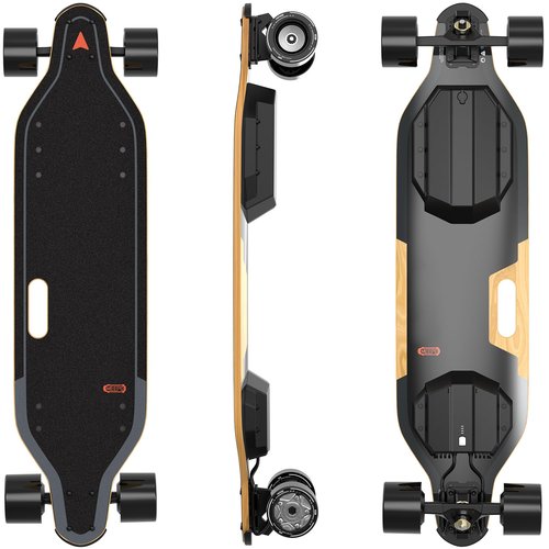 MEEPO Campus V5 Series/Envy Electric Skateboard with Remote, Top Speed Up to 29 Mph, 4 Speed Smooth Braking, Easy Carry Handle Design, Suitable for Adults & Teens
