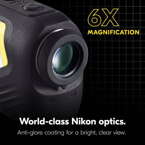 Nikon COOLSHOT PROIII STABILIZED Golf Rangefinder | Our Most Advanced rangefinder Ever with Built-in Image stabilization and 5 Year Warranty | Official Nikon USA Model