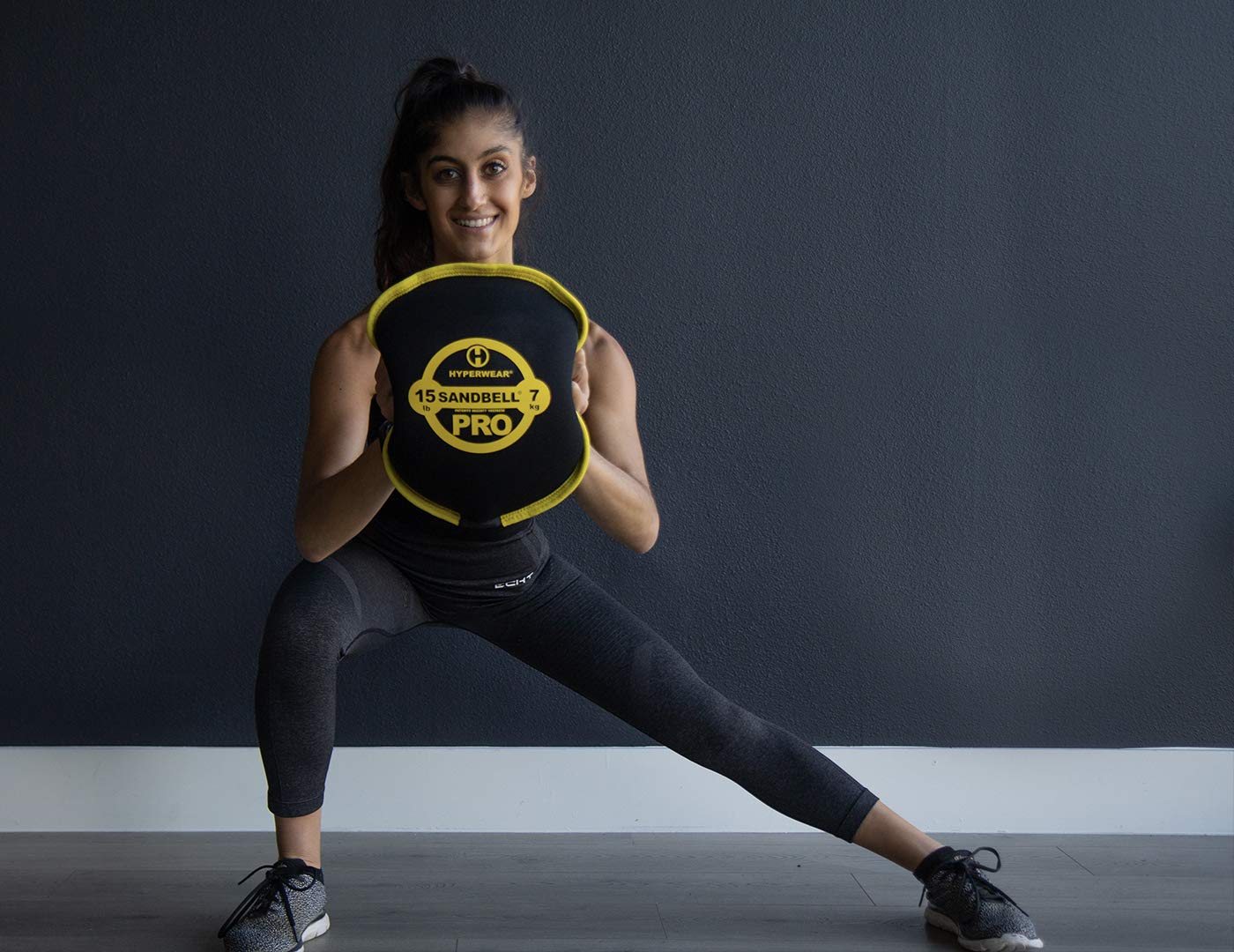 HYPERWEAR SandBell PRO Workout Sandbag, Pre-Filled Slam Ball Alternative, 60 lbs
