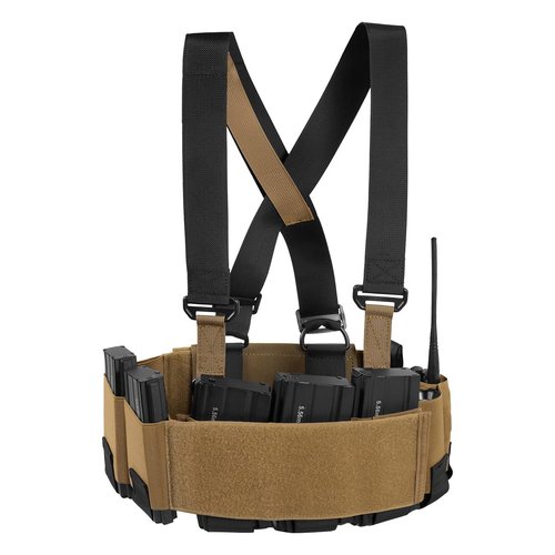 CASONMMAX Low-Vis Tactical Chest Fixation Device,Lightweight Elastic Rig Cummerbund Combat Gears. (Coyote Brown)