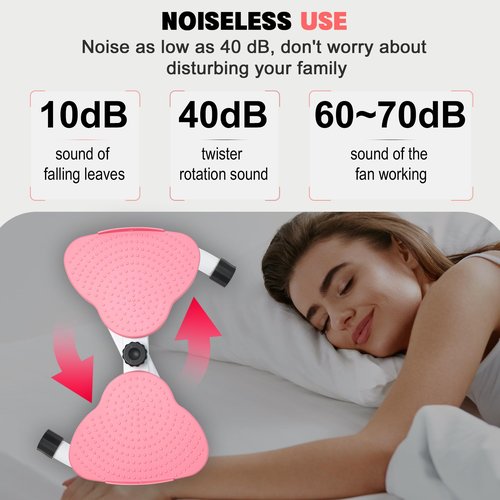 Liznkjious Waist Twisting Machine, Ab Twist Board with Resistance Bands, 260 lbs Weight Capacity, Noiseless Twist Exercise Machine for Women Men Slim Waist and Core Ab Exercise