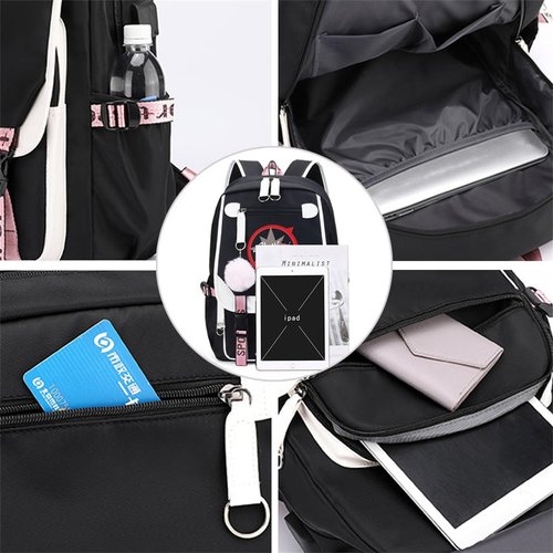 AiHdcy SKZ Backpack Merch, SKZ Book Bag Casual Backpack (Pink2)