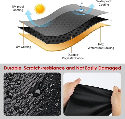 Andacar Rowing Machine Cover for YOSUDA Magnetic/Water Rowing Machine, Waterproof Fitness Equipment Cover for Row Machine Dustproof Protective Cover