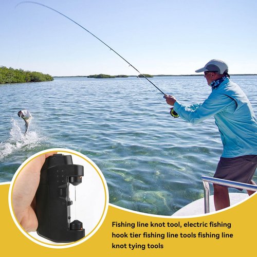 Fishing Knot Tying Tool, Electric FG Knot Tying Tool Electric Fishing Hook Tier FG GT Electric Fishing Bobbin Knotter