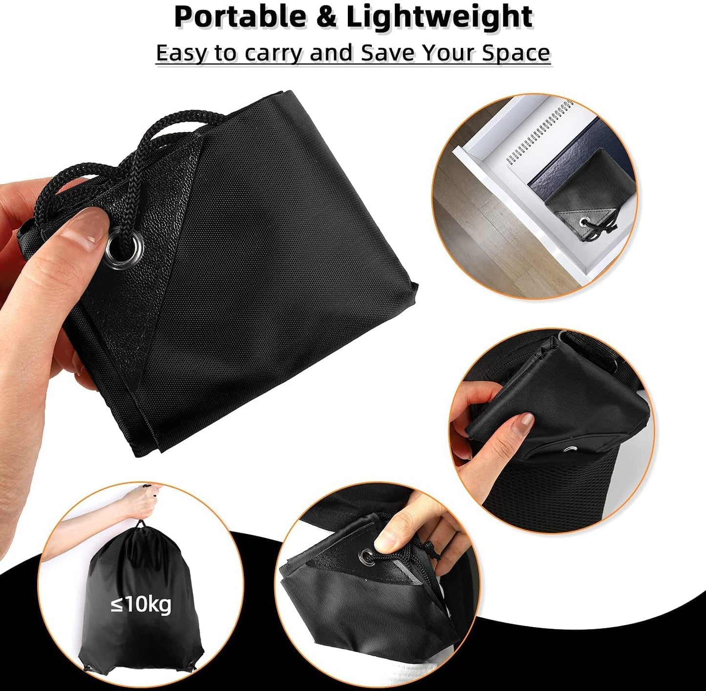 GoodtoU Drawstring Backpack Bulk 48 Pcs Drawstring Bags bulk Nylon Draw String Bag Black String Bags for Adult