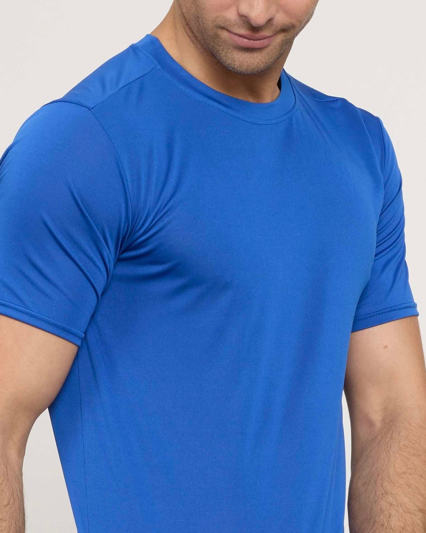 Real Essentials - Pack of 5 Men’s Active Quick Dry Fit Crew Neck T-Shirts Athletic Gym Workout Short Sleeve Tee Tops Camisas para Hombres Summer - 3X-Large - Set 14