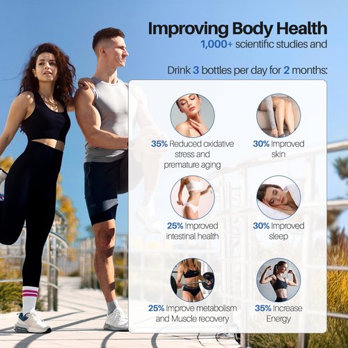 MOVOCA Hydrogen Water Bottle Upgrade, 3Min 2200PPB Rapid Hydrogen Water Generator -SPE PEM Tech, 14OZ Portable Hydro Water Machine, Health Care Gifts for Husband, Wife, Family, Friends, Travel