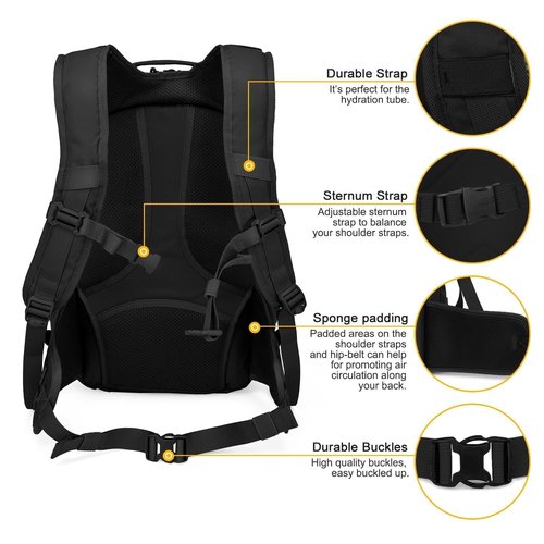 Mardingtop Tactical Backpack for Men,Military Molle Hiking,Motorcycle Backpack，28L EDC