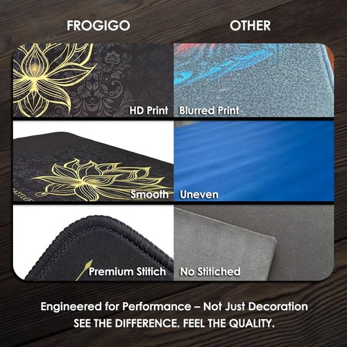 MTG Playmat with Play Zones – Magic Play mat Card Game Mat for Magic The Gathering, Lotus & Basic Lands Design, 24x14 inch, Stitched Edge, Non-Slip Base with Prismatic Playmat Tube-Gold Lotus
