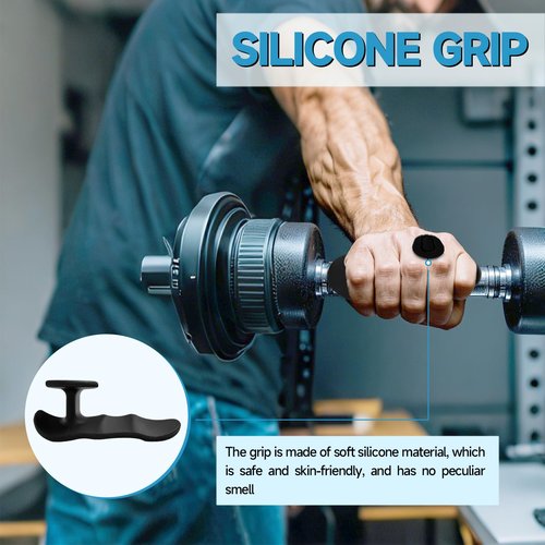 Solvora Rubber Anti-Slip Weight Lifting Grips - Thick Rubber Gym Gloves for Pull-Ups, Barbell & Dumbbell Workouts | Non-Slip Palm Protection for Strength Training (Men & Women)