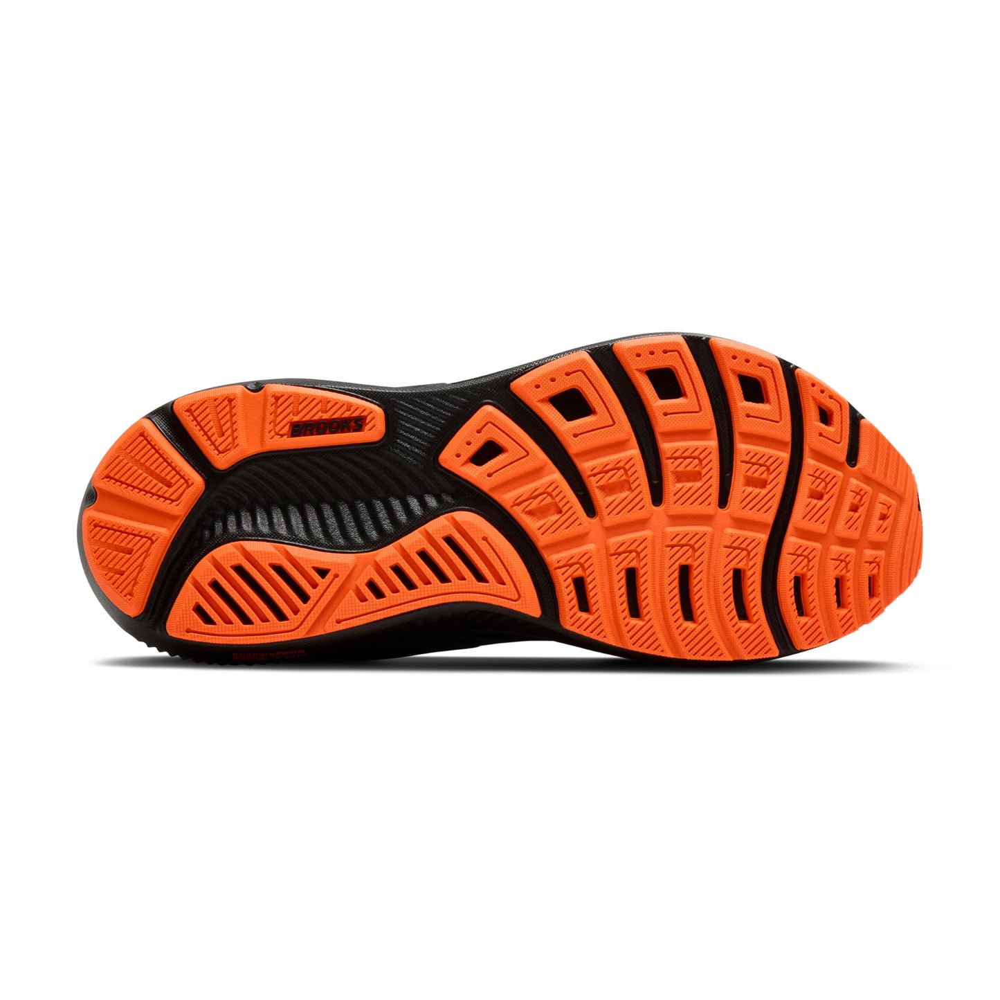 Brooks Women’s Ghost 17 Neutral Running Shoe - Black/Orange - 5 Medium