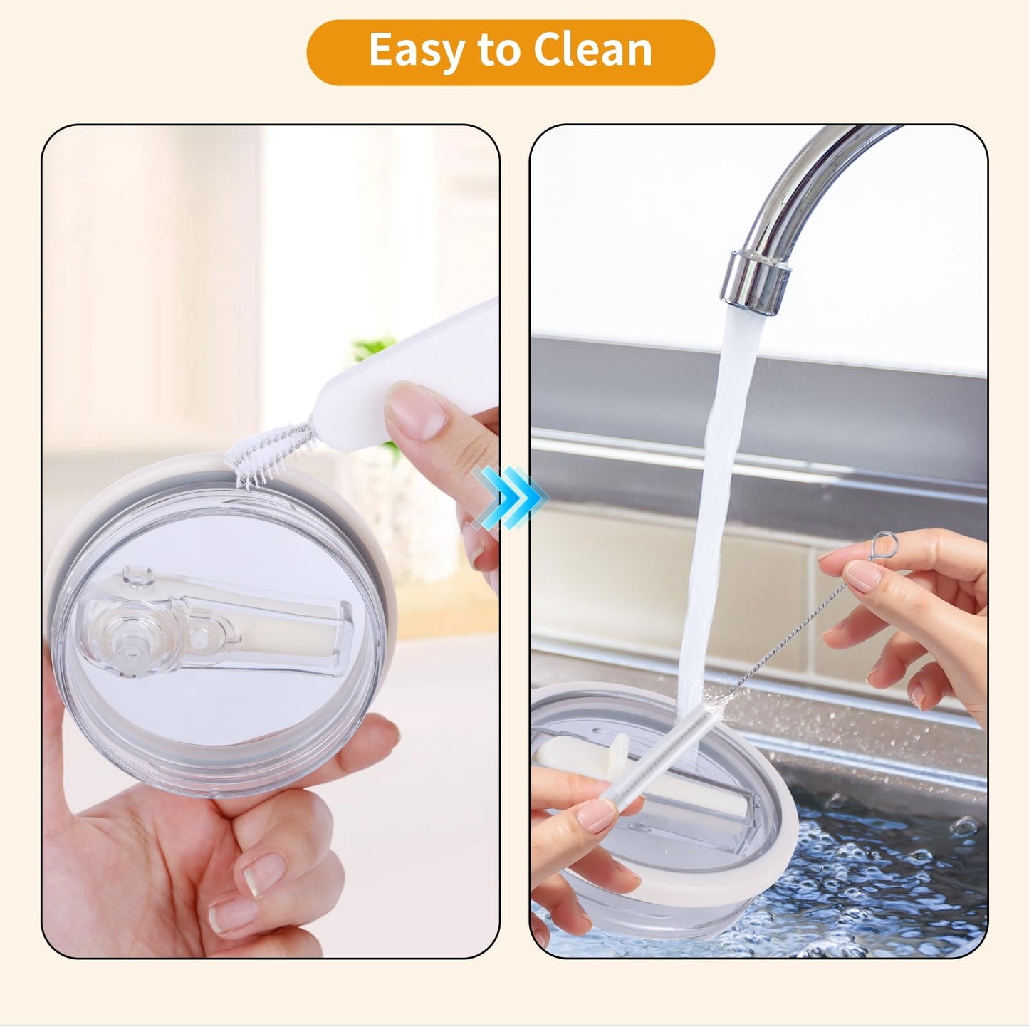 2 Pack 30 oz Flip Straw Leak Proof Lid for Stanley Quencher H2.0, Spill Proof Tumbler Lid Replacement, BPA Free Reusable No Spill Straw Lid for Stanley Accessories