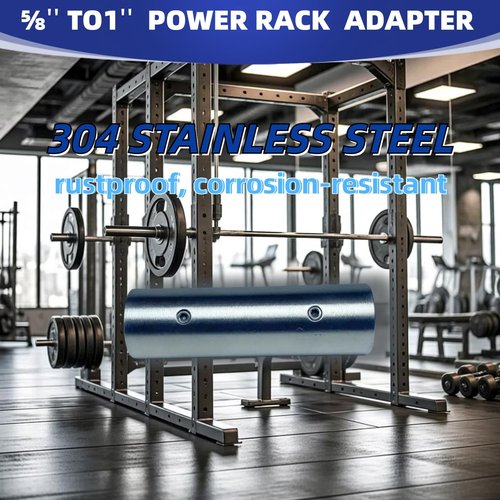 WZKO 5/8" to 1" Power Rack Cages Rigs Attachment Pin Adapter Sleeve for 2"x2" 3"x3" 2 Pack