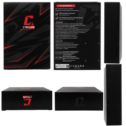 CyeeLife Steel Tip Darts,12 Pack Metal Tip Dart Set, Darts Metal Tip Set, Metal Darts for Dartboard