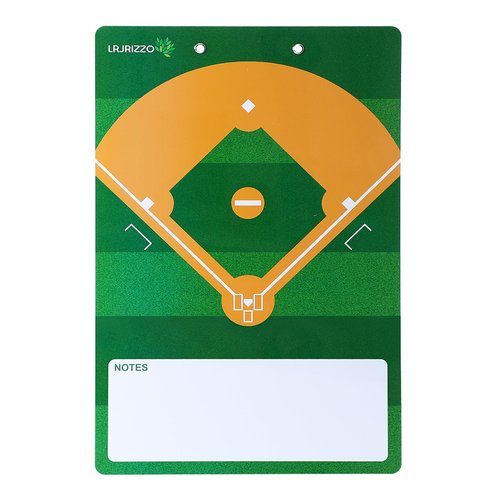 Baseball Dry Erase Coaches Clipboard，Baseball Dry Erase Coaching Board Double-Sided Baseball White Board for Coaches Writable and Erasable Baseball Clipboard Dry Erase Baseball Lineup Board