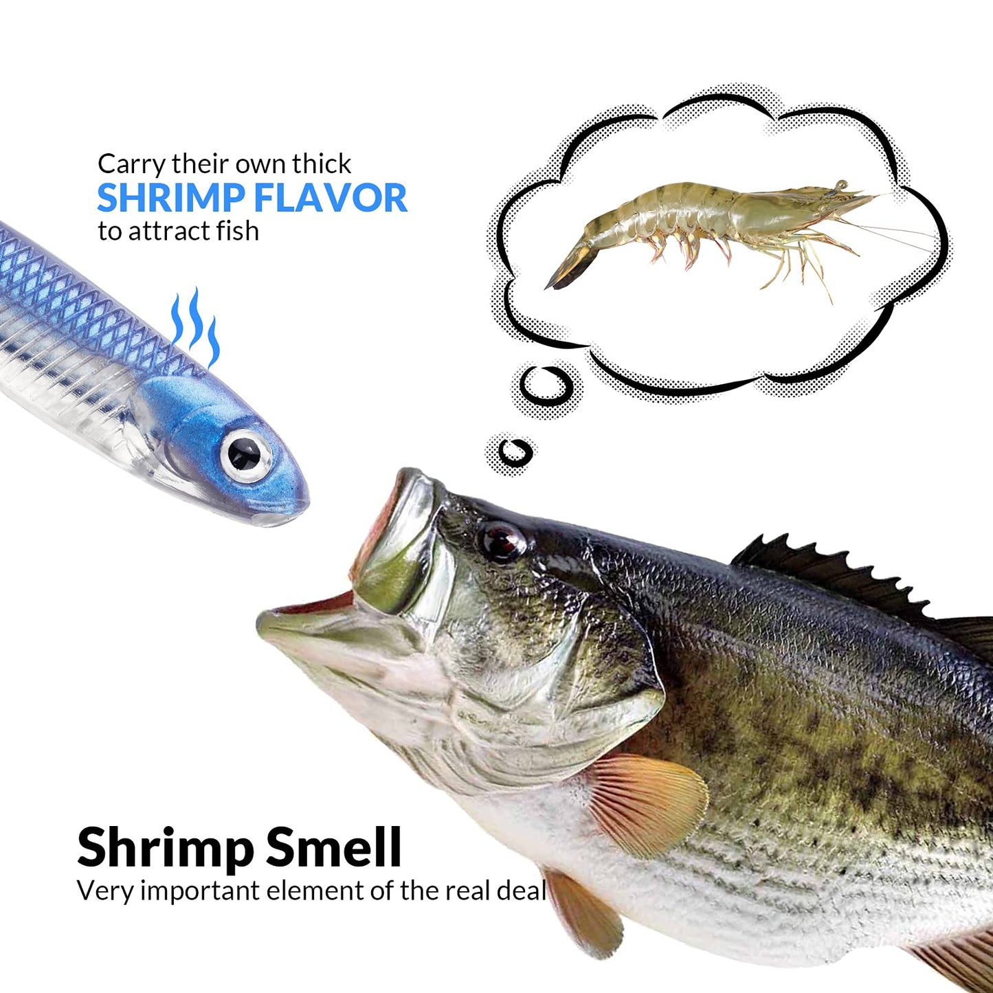 QualyQualy Soft Plastic Swimbait Paddle Tail Soft Lures 2.75" Shad Lure Shad Bait Bass Bait Shad Minnow Soft Swim Bait for Bass Trout Walleye Crappie Pike (5#, 2.75in - 6Pcs)