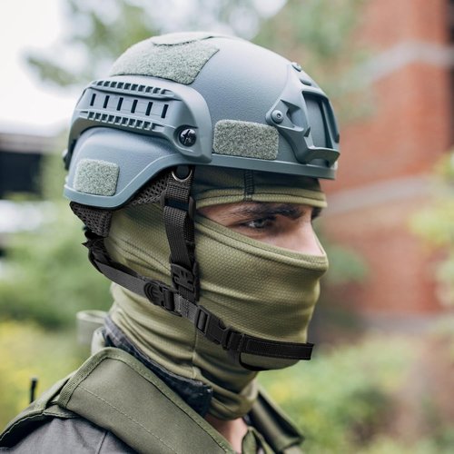 Tactical Helmet Chin Strap Airsoft Helmet Chin Strap 4 Points Adjustable Dial Suspension System Airsoft Military Helmet Replacement Accessory (Tan)