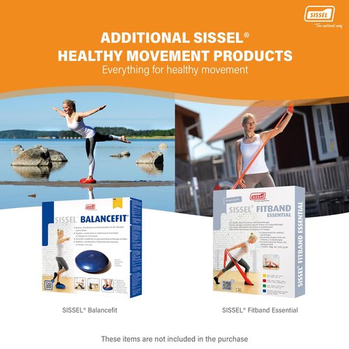 SISSEL Pilates Circle | Diameter 15 inches | Anti-Slip Rubber Coating & Foam Padding | Effective Full-Body Workout | for Home & Gym Use | Includes Exercise Poster
