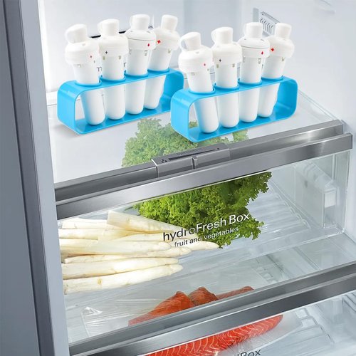 Flavor Cartridge Holder for Cirkul - 2 Pack 8-Slot Storage Organizer Stand, Durable ABS Anti-Slip Pod Rack - Kitchen Desktop Tray for Water Bottle Refills & Gifts