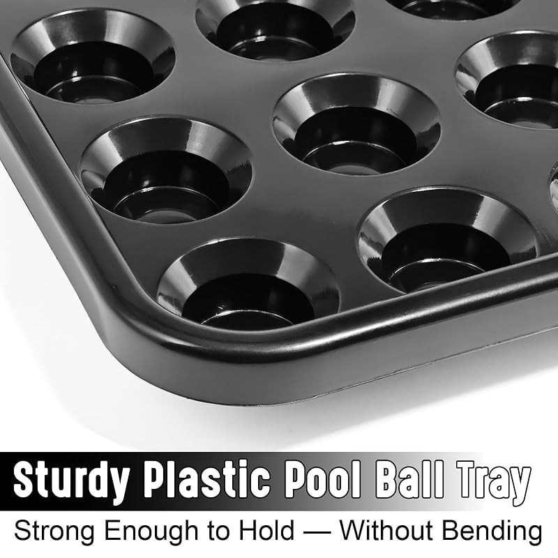 MoyanSuper Black 16-Ball Billiard Ball Storage Tray