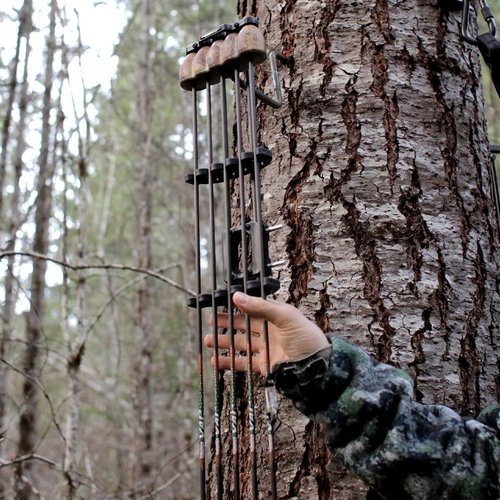 LimbSaver Silent Quiver for Bow Hunting, One Piece, Carbon Black, 5 arrow