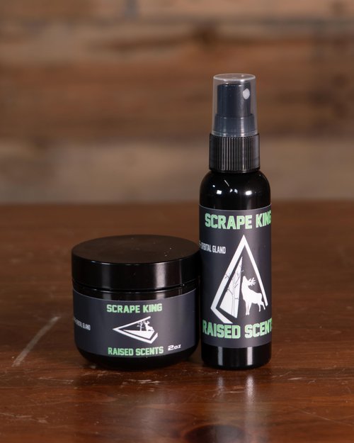 Raised Scents - David's Select Scents - 3 Glandular Deer Scents | Buck Junkie Spray + Scrape King Spray + Paste | All-Natural Whitetail Kit for Rubs, Scrapes, and Licking Branches