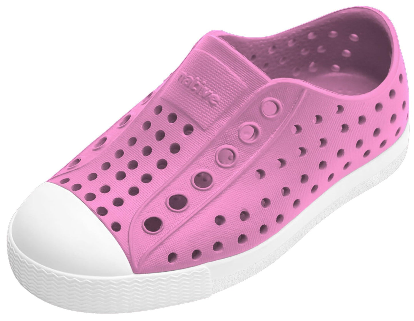 Native Shoes Unisex-Kids Jefferson Sneakers, Malibu Pink/Shell White, 2 Little Kid