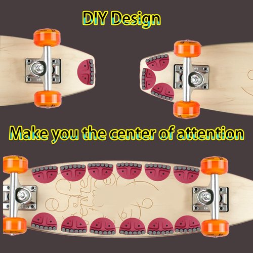 Qryxalith Skateboard Spark Plate,Skateboard Friction Spark Tool,Skateboarding Accessories(Red)