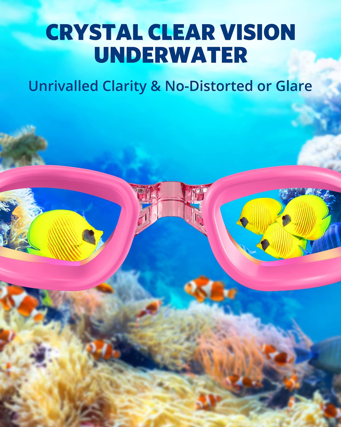Aegend Swim Goggles, Swimming Goggles No Leaking Full Protect Adult Youth
