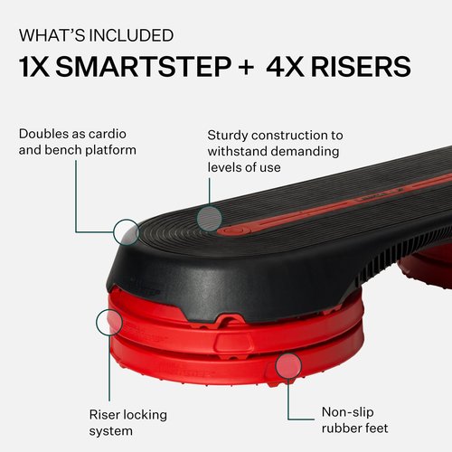 Les Mills™ SMARTSTEP™ Adjustable Dual Purpose Cardio and Strength Step Platform System