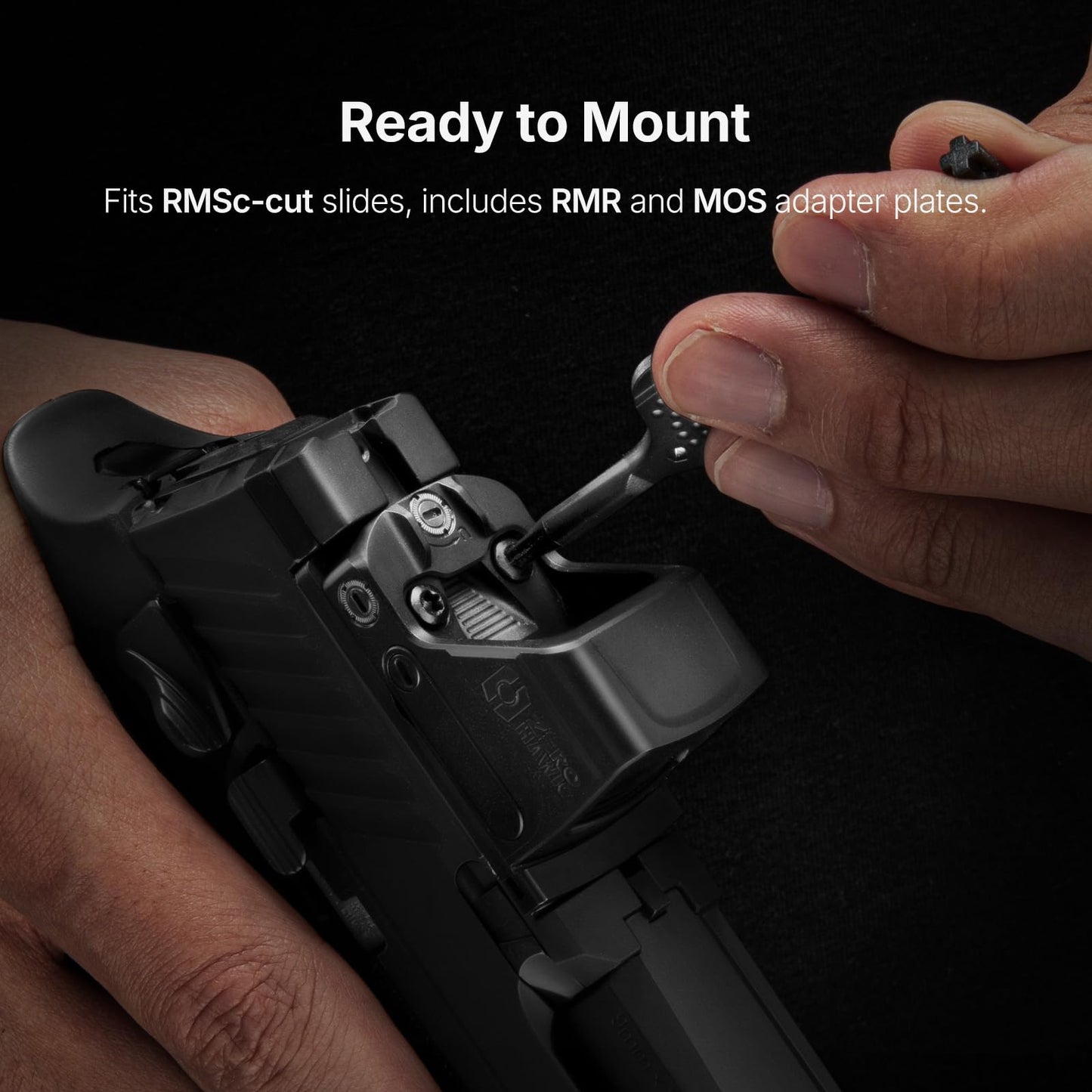 ZEROHAWK OM1 Red Dot Sight, 2 & 32 MOA Multi Reticle System Micro Reflex Sight for Pistol, RMSc/K Footprint with MOS/RMR to RMSc Adapter, Parallax-Free Open Sight
