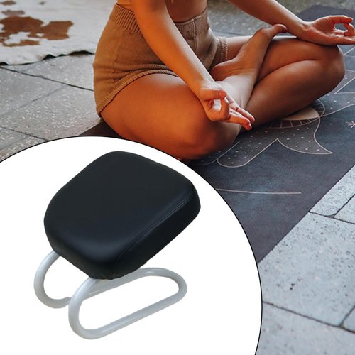 Kneeling Meditation Stool, Prayer Bench Adjustable Height, Portable Meditation Bench, for Studio Praying Prayer (Black C)