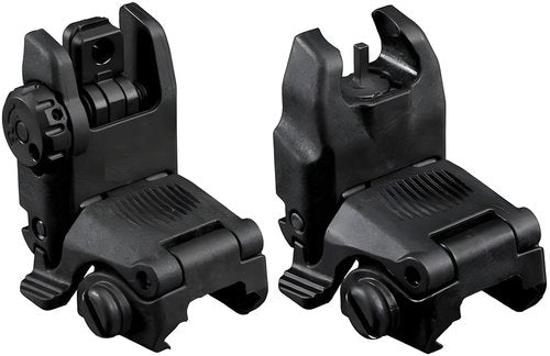 Flip Up Sight Backup Front & Rear Sight Set Rapid Transition Backup Sight Set for Picatinny Weaver Rail Mount
